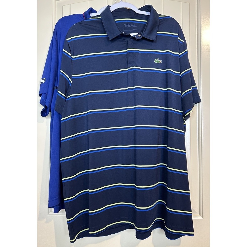 Lot Of 2 Lacoste Sport Polo Shirt Mens 4X Office Golf Preppy School Casual